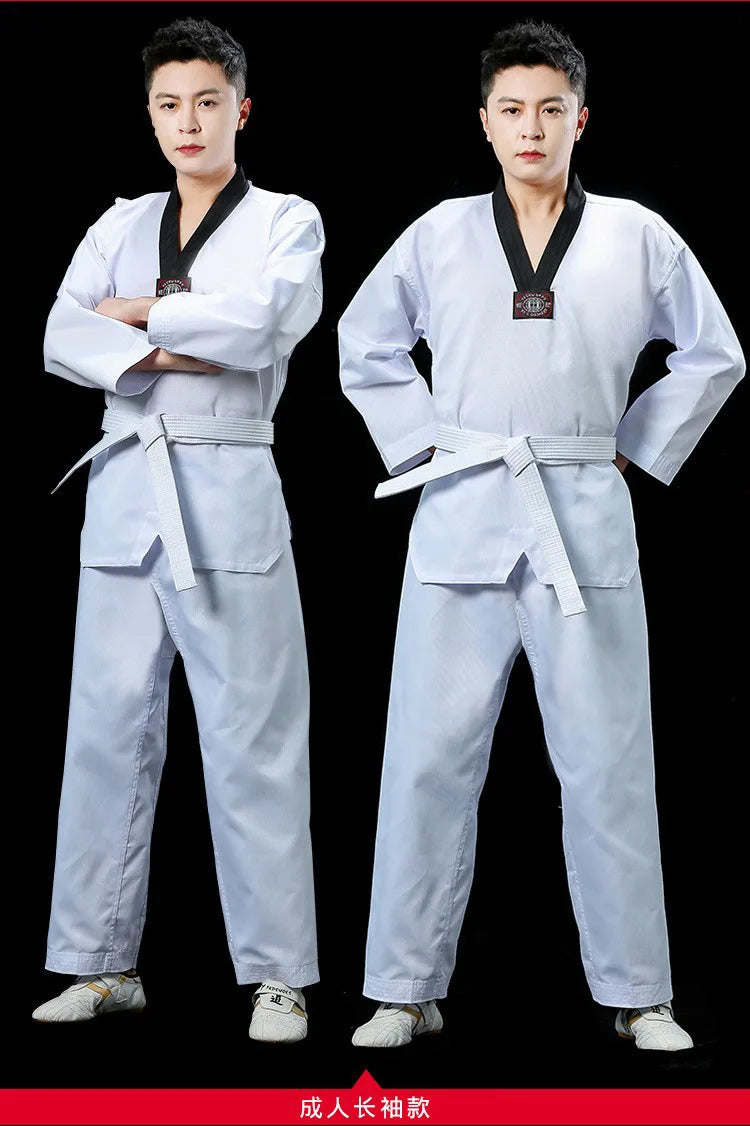 Costumes Clothing White Taekwondo Uniforms WTF Karate Clothes for kids