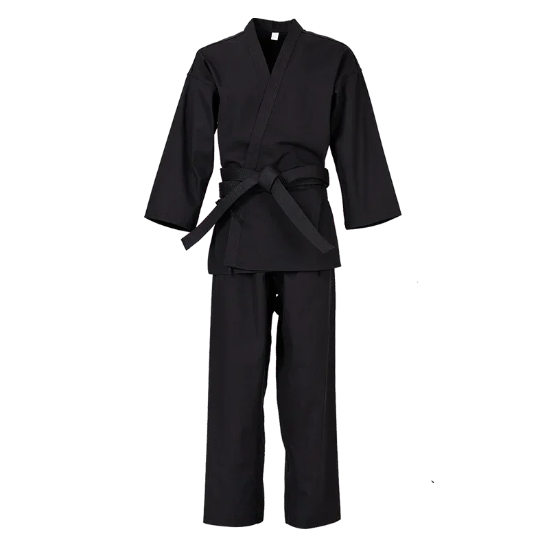 Karate Uniform for Kids and Adults Student Karate Gi Martial Arts Uniform Free Belt Black White