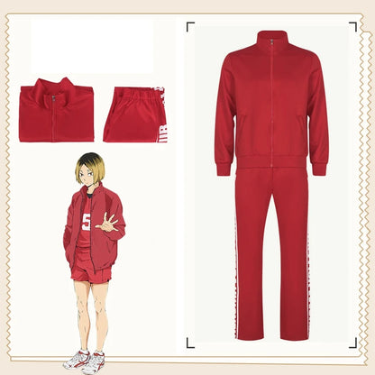 Cosplay Costume Sets High School Jacket Pants 2PCS Sports Suits Autumn Winter Uniform Sportswear