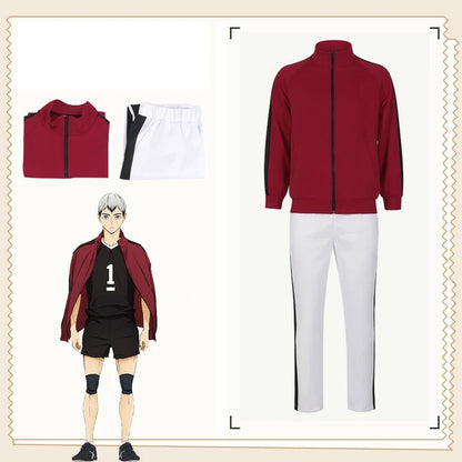 Cosplay Costume Sets High School Jacket Pants 2PCS Sports Suits Autumn Winter Uniform Sportswear