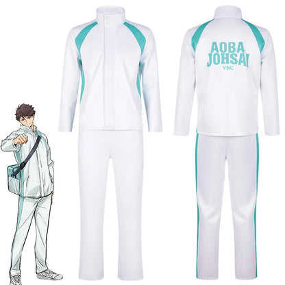 Cosplay Costume Sets High School Jacket Pants 2PCS Sports Suits Autumn Winter Uniform Sportswear