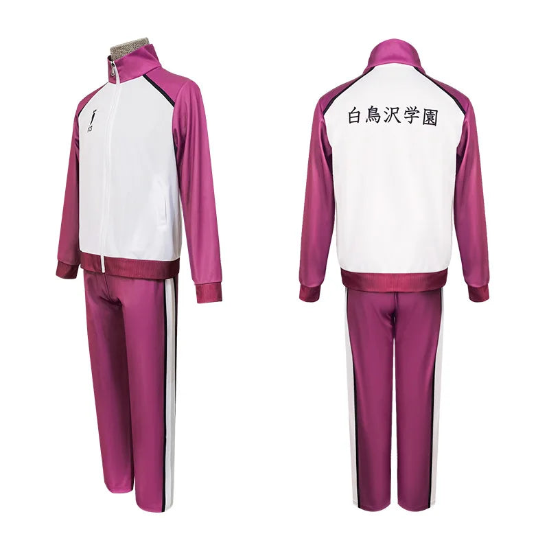 Cosplay Costume Sets High School Jacket Pants 2PCS Sports Suits Autumn Winter Uniform Sportswear