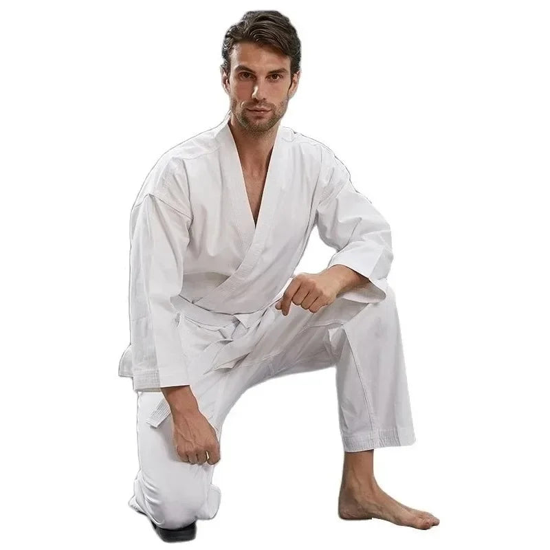 Karate Uniform long sleaves, black and white