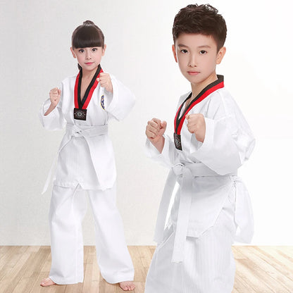 Costumes Clothing White Taekwondo Uniforms WTF Karate Clothes for kids