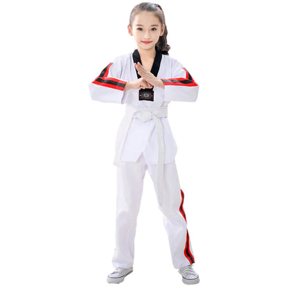 Children's Professional Judo Suits V-Neck Long Sleeve Boys Girls