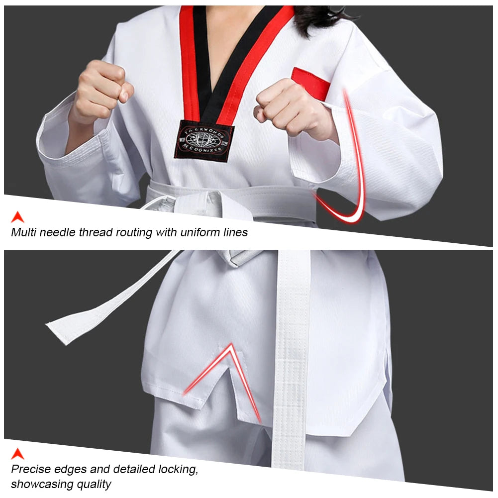 Children's Professional Judo Suits V-Neck Long Sleeve Boys Girls
