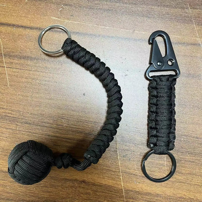 Outdoor Self-Defense Umbrella Rope, Monkey Fist Steel Ball