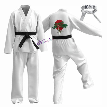 Karate Kids Costume Kid Black White Uniform Headband