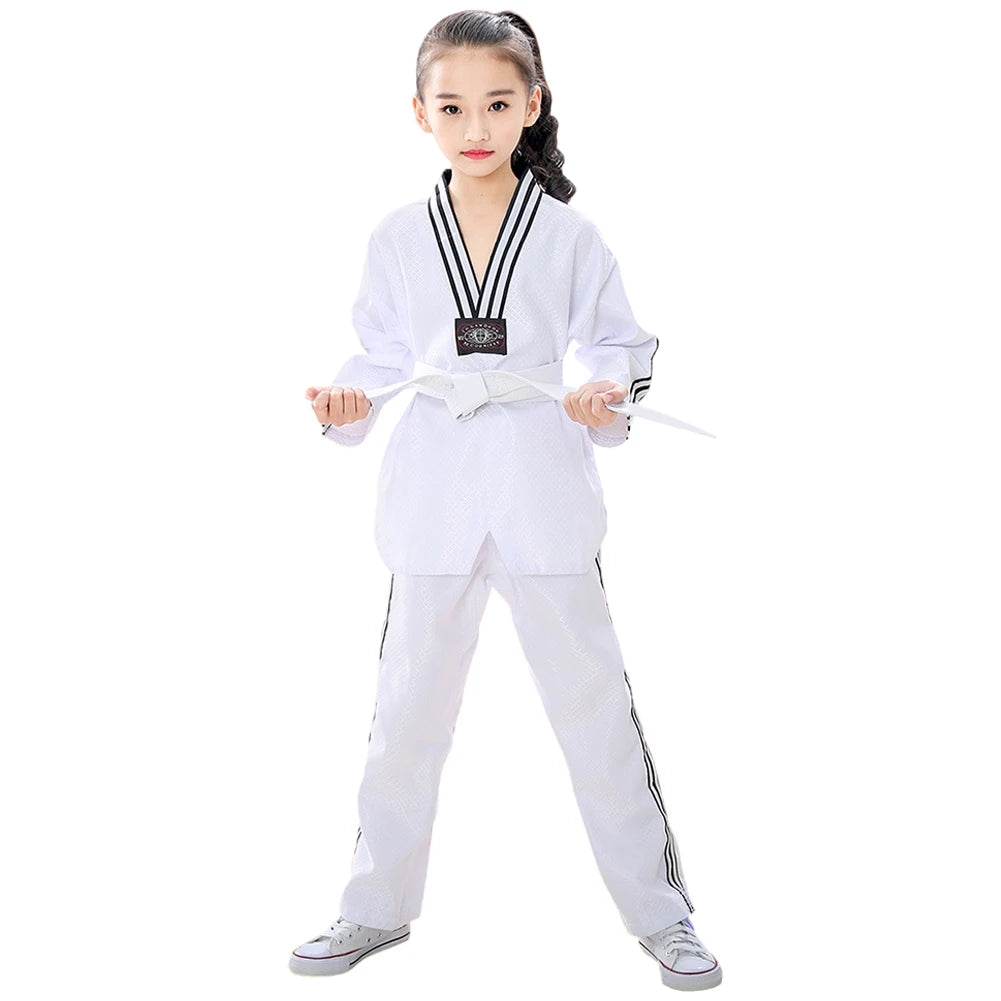 Children's Professional Judo Suits V-Neck Long Sleeve Boys Girls
