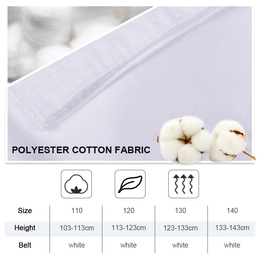 Children's Professional Judo Suits V-Neck Long Sleeve Boys Girls
