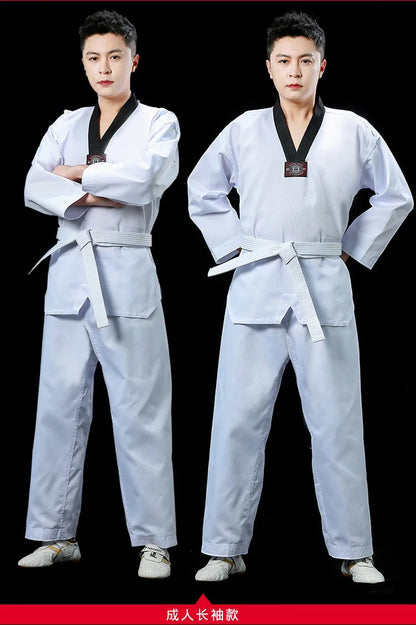 Costumes Clothing White Taekwondo Uniforms WTF Karate Clothes for kids