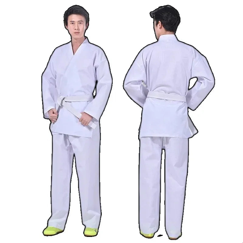 Karate Uniform for Kids and Adults Student Karate Gi Martial Arts Uniform Free Belt Black White