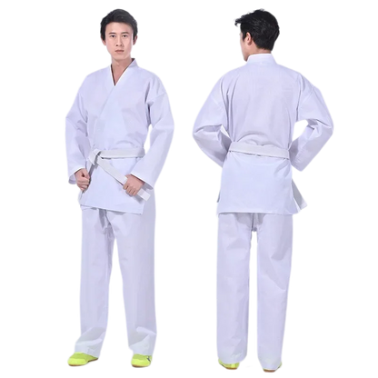 Karate Uniform long sleaves, black and white