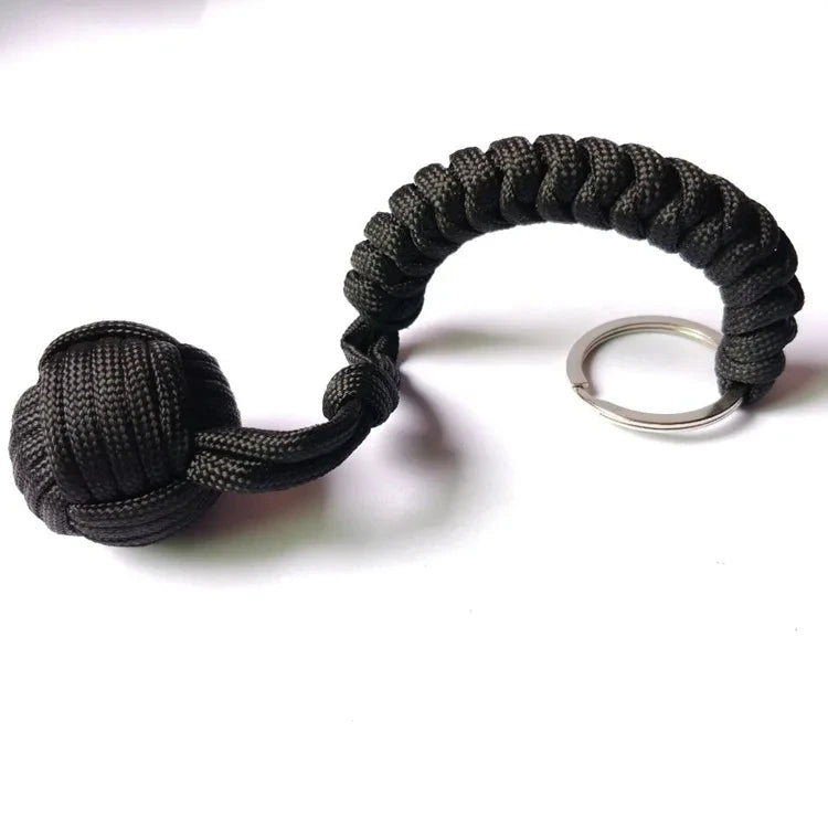 Outdoor Self-Defense Umbrella Rope, Monkey Fist Steel Ball