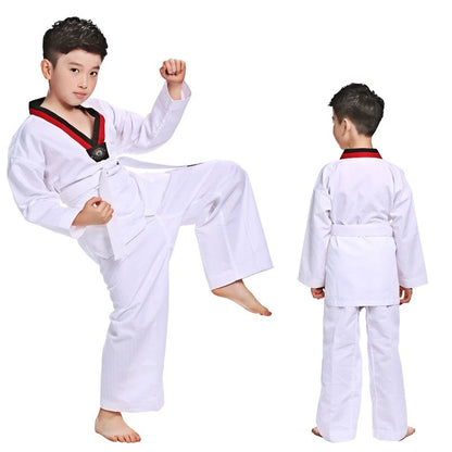 Costumes Clothing White Taekwondo Uniforms WTF Karate Clothes for kids