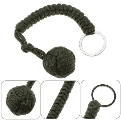 Outdoor Self-Defense Umbrella Rope, Monkey Fist Steel Ball