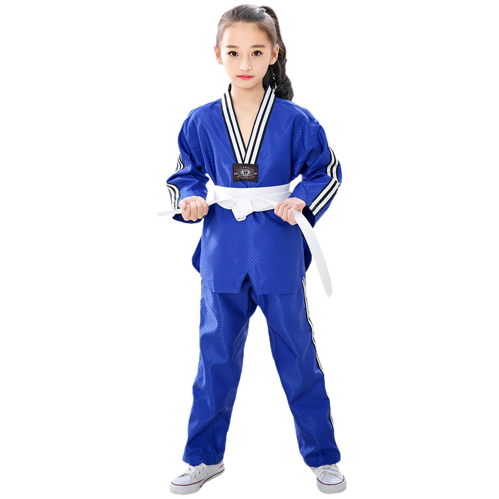 Children's Professional Judo Suits V-Neck Long Sleeve Boys Girls