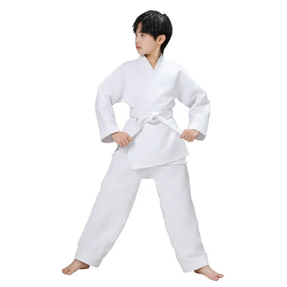 New Breathable karate uniform for kids and adults lightweight pants and jackets martial arts uniform with free belt for students