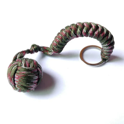 Outdoor Self-Defense Umbrella Rope, Monkey Fist Steel Ball