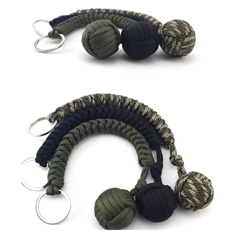 Outdoor Self-Defense Umbrella Rope, Monkey Fist Steel Ball