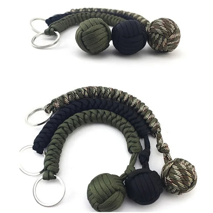 Outdoor Self-Defense Umbrella Rope, Monkey Fist Steel Ball