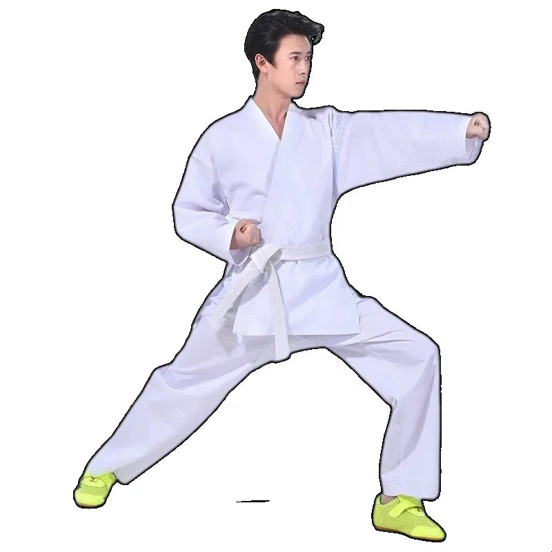 Karate Uniform for Kids and Adults Student Karate Gi Martial Arts Uniform Free Belt Black White