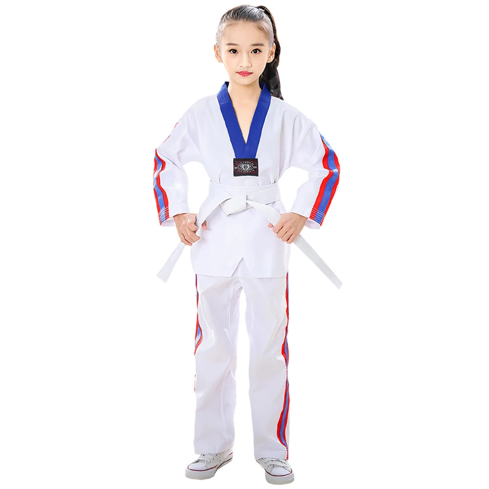 Children's Professional Judo Suits V-Neck Long Sleeve Boys Girls