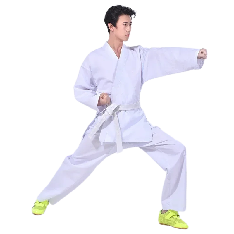 Karate Uniform long sleaves, black and white