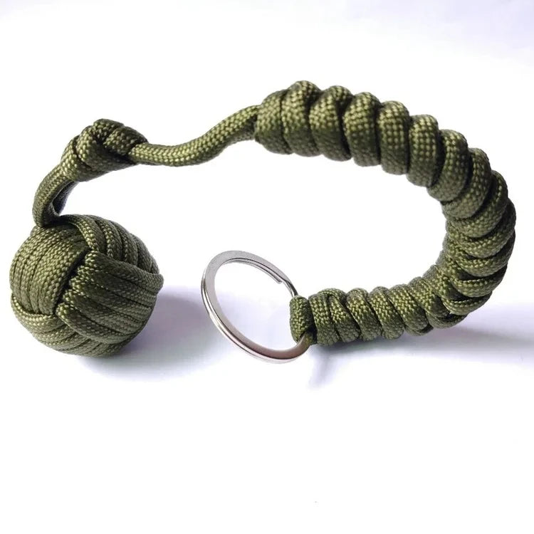 Outdoor Self-Defense Umbrella Rope, Monkey Fist Steel Ball
