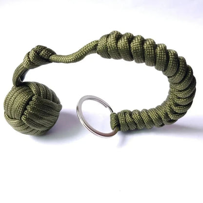 Outdoor Self-Defense Umbrella Rope, Monkey Fist Steel Ball