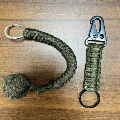 Outdoor Self-Defense Umbrella Rope, Monkey Fist Steel Ball