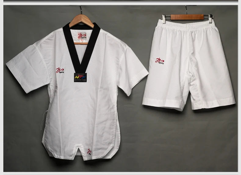 White Taekwondo Uniform For Competition Daily Training