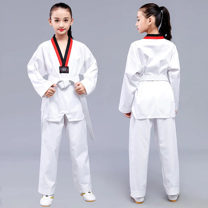 Children's Professional Judo Suits V-Neck Long Sleeve Boys Girls