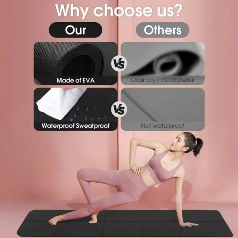 Yoga Mat Anti-skid Sports Fitness Comfort Foam 4MM Thick Yoga Mat for Exercise Yoga